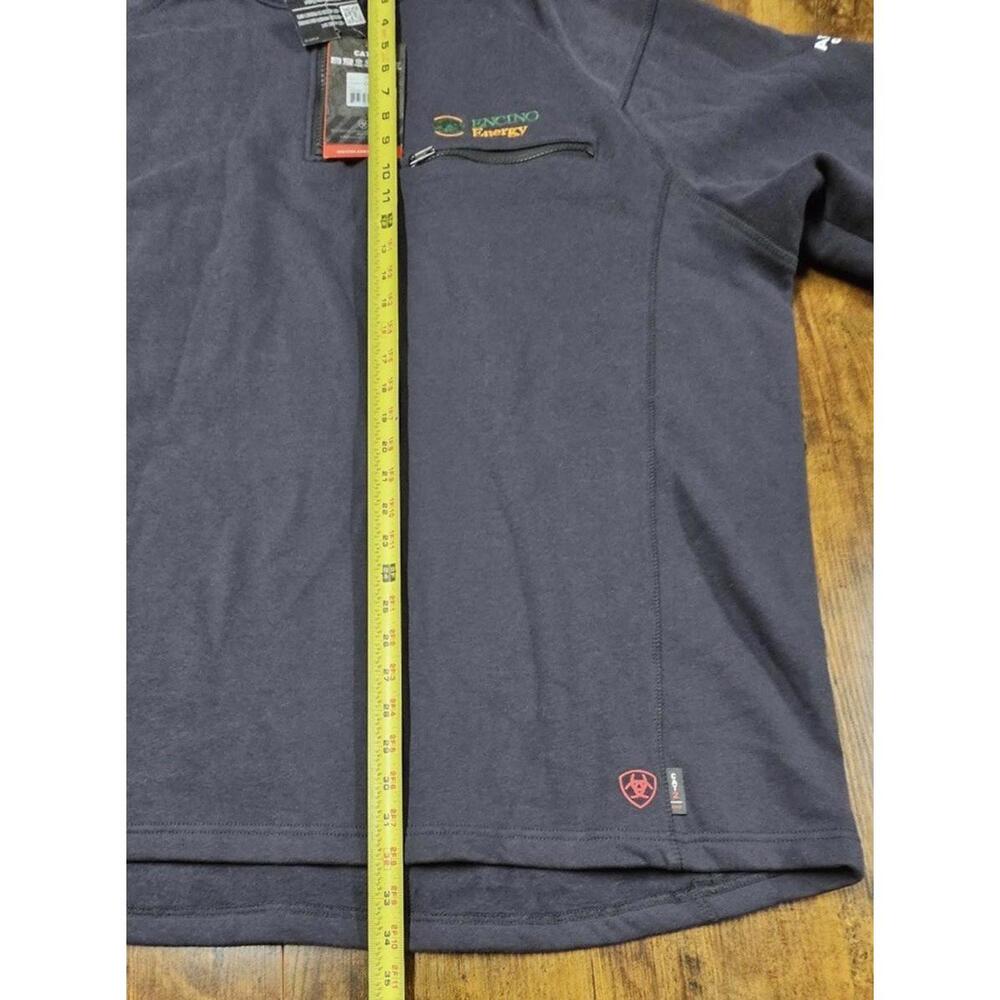 ARIAT CAT2 FR 1/4 Zip Sweatshirt Mens 3XL Tall Blue UL Certified Pullover NWT - Picture 6 of 7